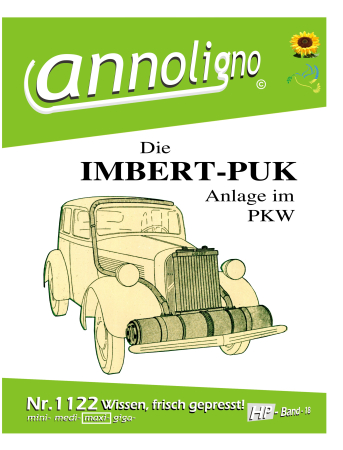 IMBERT Generator PUK Anlage im PKW Bauart Beschreibung Bedienungsanleitung Wartungsanleitung Sicherheit - annoligno 1122
